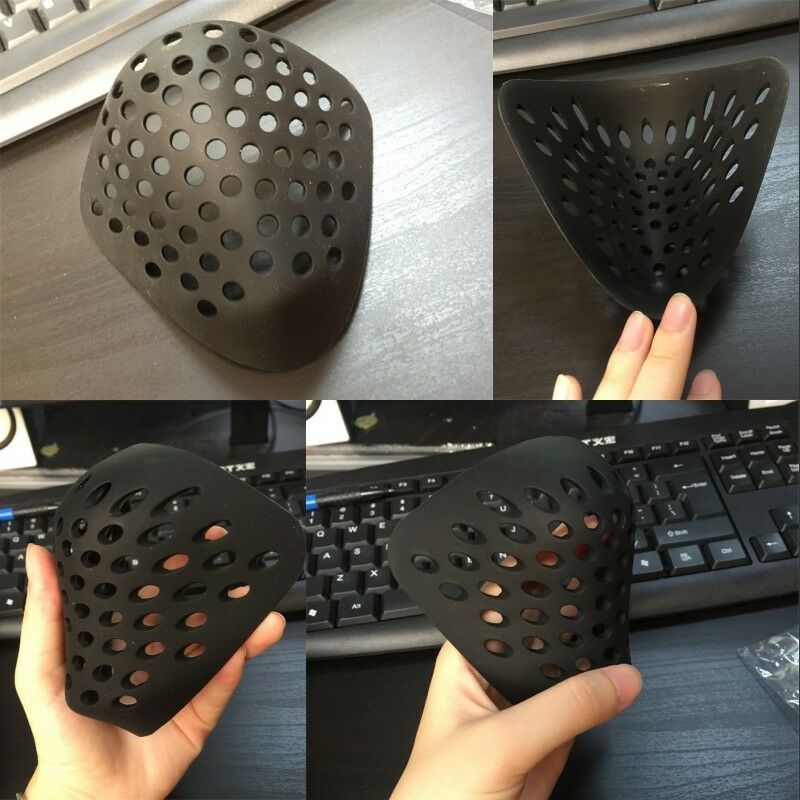 Silicone Mask Bracket - أسود أحمر سيليكون قناع غطاء أقنعة